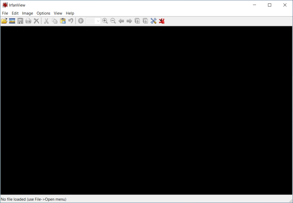 irfanview user interface