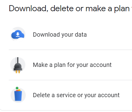 download google account data to your pc