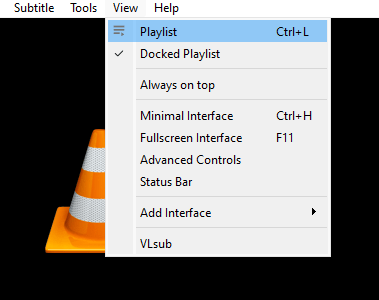 View VLC Playlist